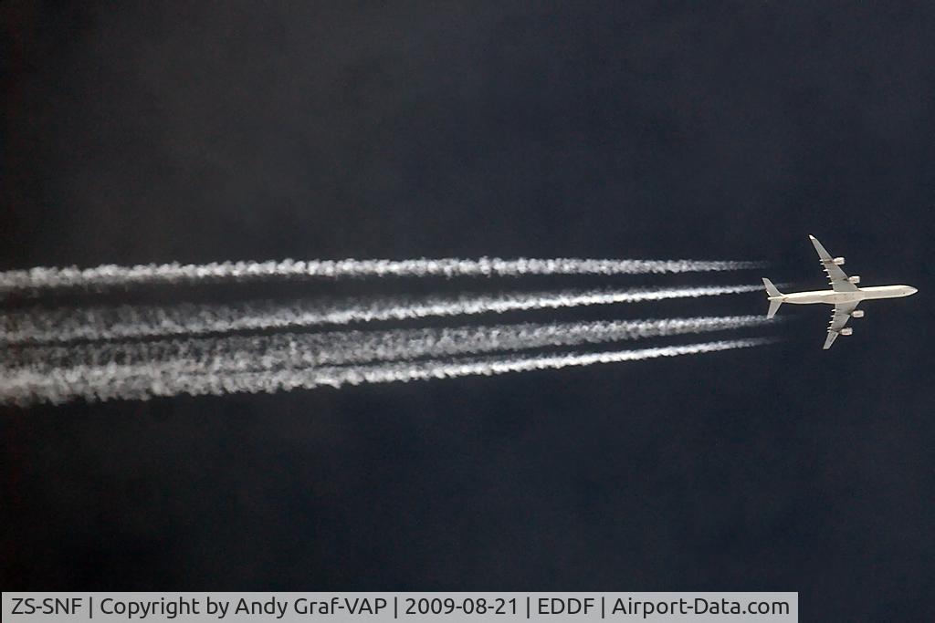 ZS-SNF, 2003 Airbus A340-642 C/N 547, South African Airways A340-600