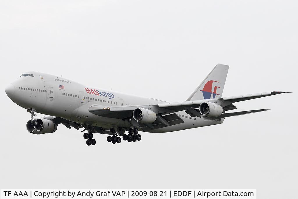 TF-AAA, 1981 Boeing 747-236B/SF C/N 22442, MAS Kargo 747-200