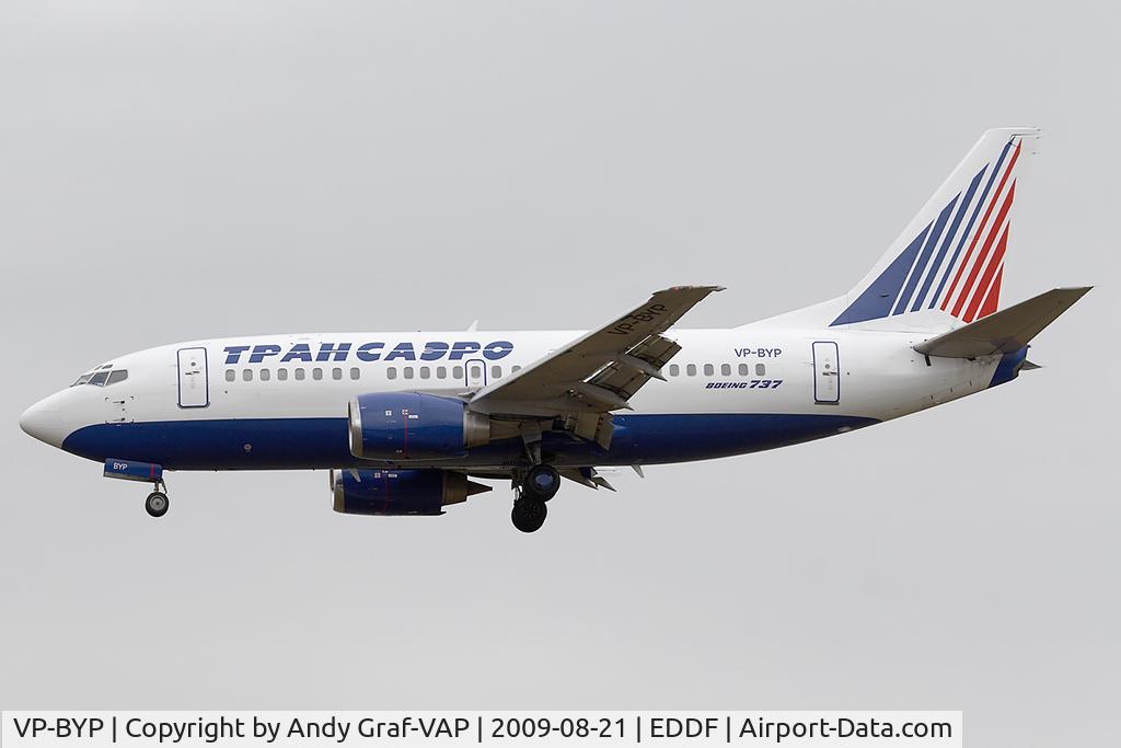 VP-BYP, 1998 Boeing 737-524 C/N 28927, Transaero 737-500