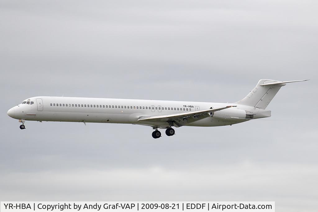 YR-HBA, 1990 McDonnell Douglas MD-83 (DC-9-83) C/N 49937, Medallion Air MD80