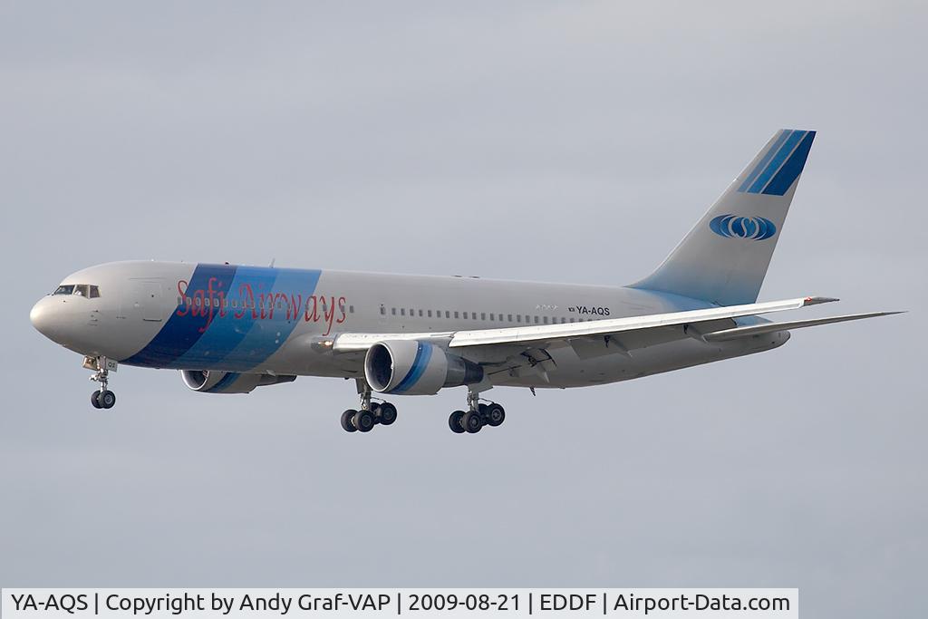YA-AQS, 1987 Boeing 767-2J6/ER C/N 23745, Safi Airways 767-200