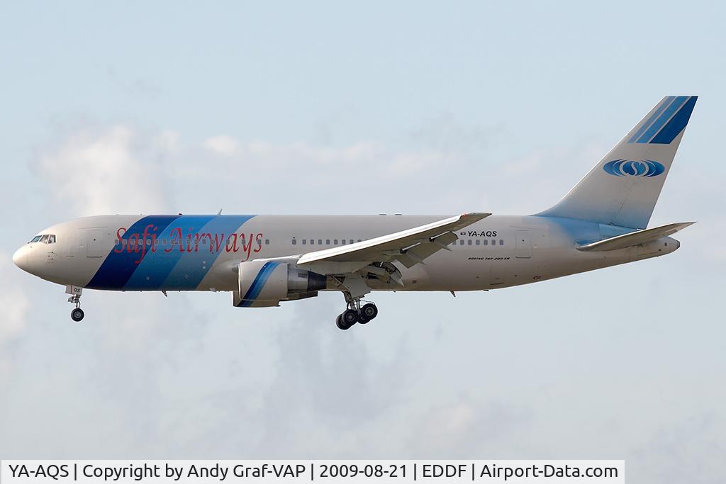 YA-AQS, 1987 Boeing 767-2J6/ER C/N 23745, Safi Airways 767-200