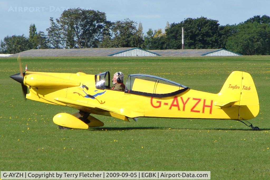 G-AYZH, 2007 Taylor JT-2 Titch C/N PFA 060-1316, Visitor to the 2009 Sywell Revival Rally