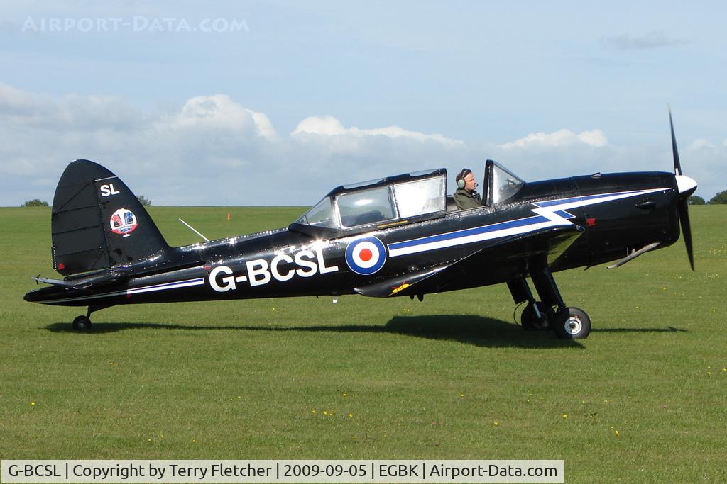 G-BCSL, 1951 De Havilland DHC-1 Chipmunk 22 C/N C1/0524, Visitor to the 2009 Sywell Revival Rally
