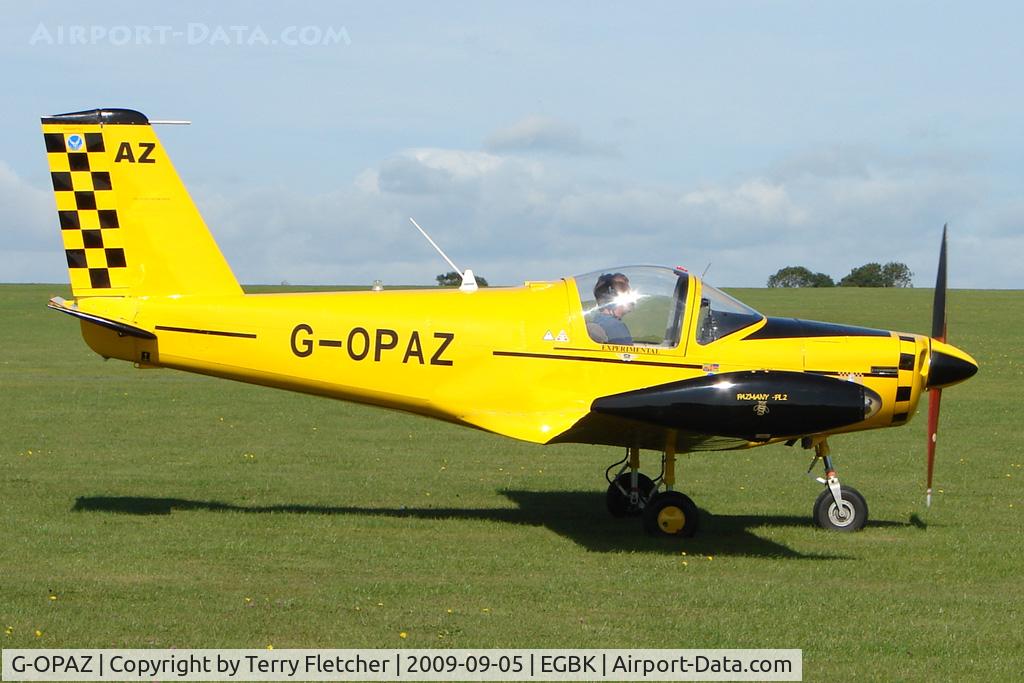 G-OPAZ, 2001 Pazmany PL-2 C/N PFA 069-10673, Visitor to the 2009 Sywell Revival Rally