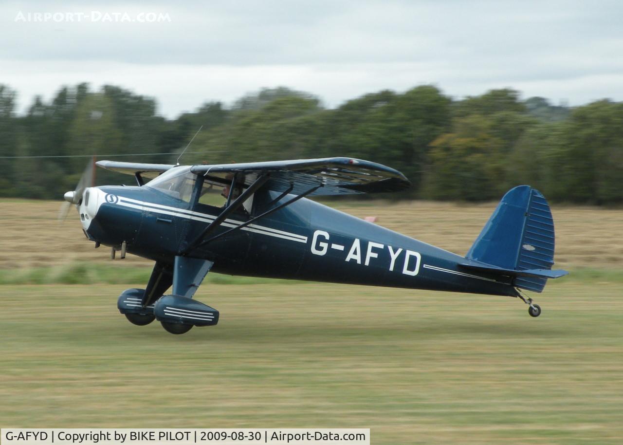 G-AFYD, 1939 Luscombe 8E Silvaire Silvaire C/N 1044, SET UP FOR A NICE THREE POINTER. PREV. REG. N25120. BRIMPTON FLY-IN