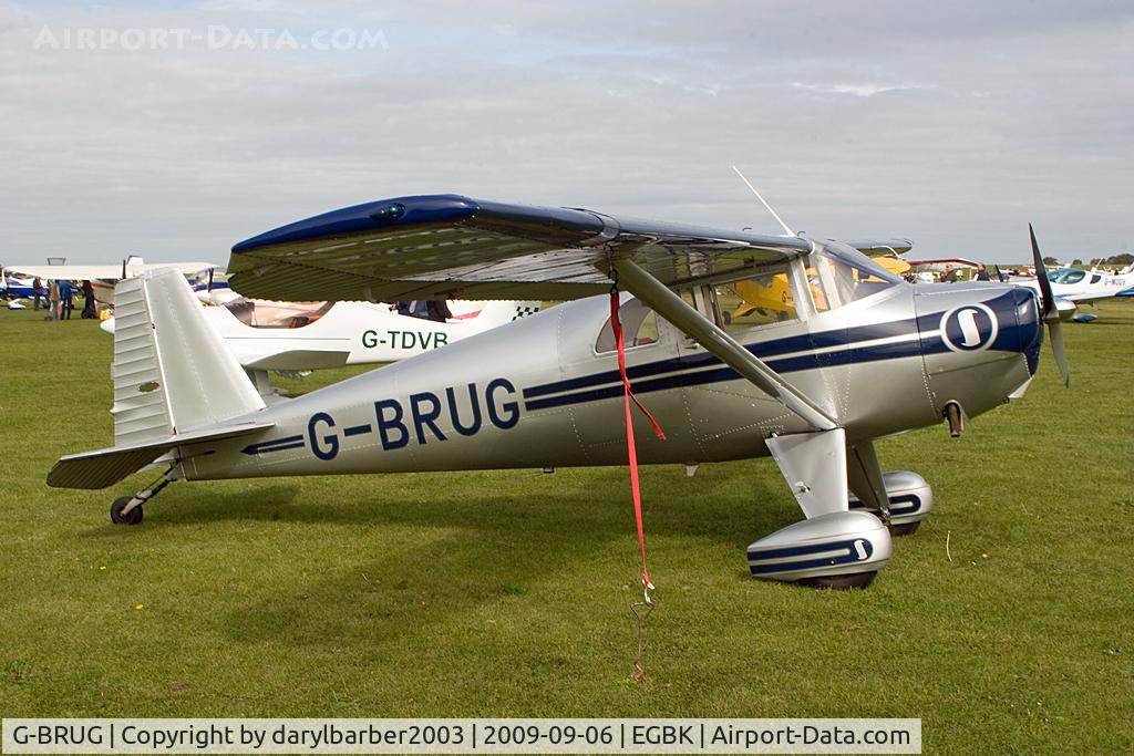G-BRUG, 1946 Luscombe 8E Silvaire C/N 4462, Sywell revival fly in 2009