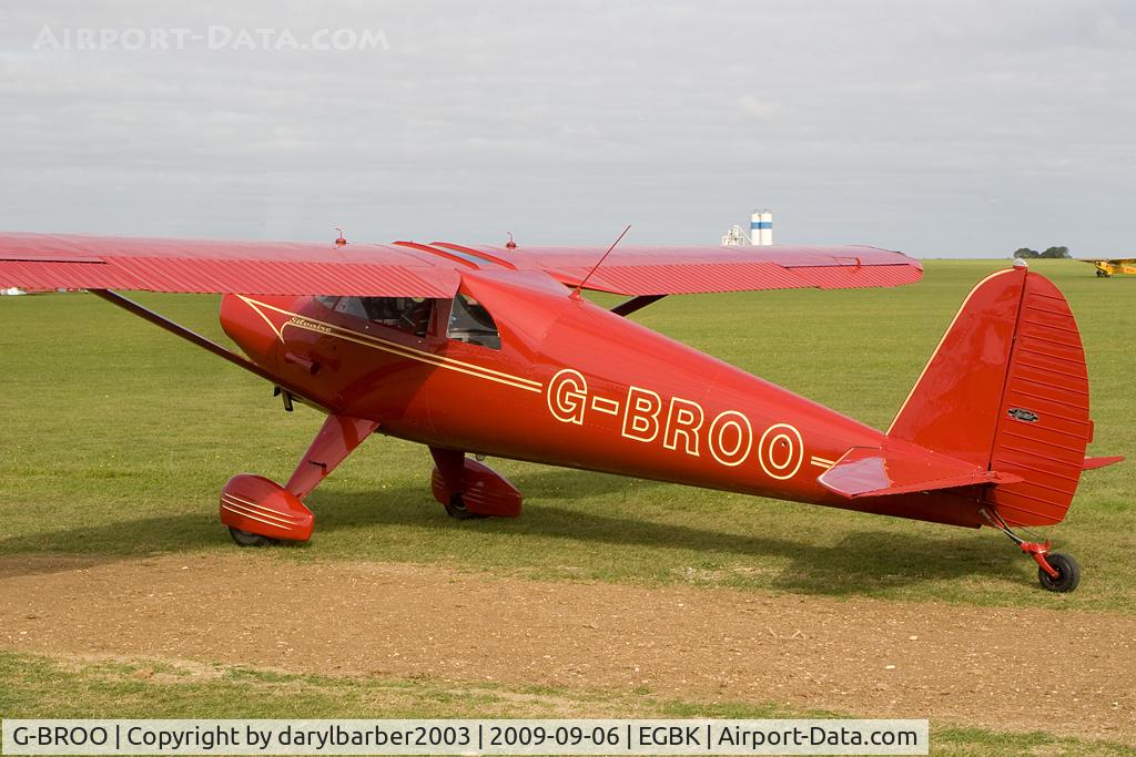 G-BROO, 1948 Luscombe 8E Silvaire C/N 6154, Sywell revival fly in 2009