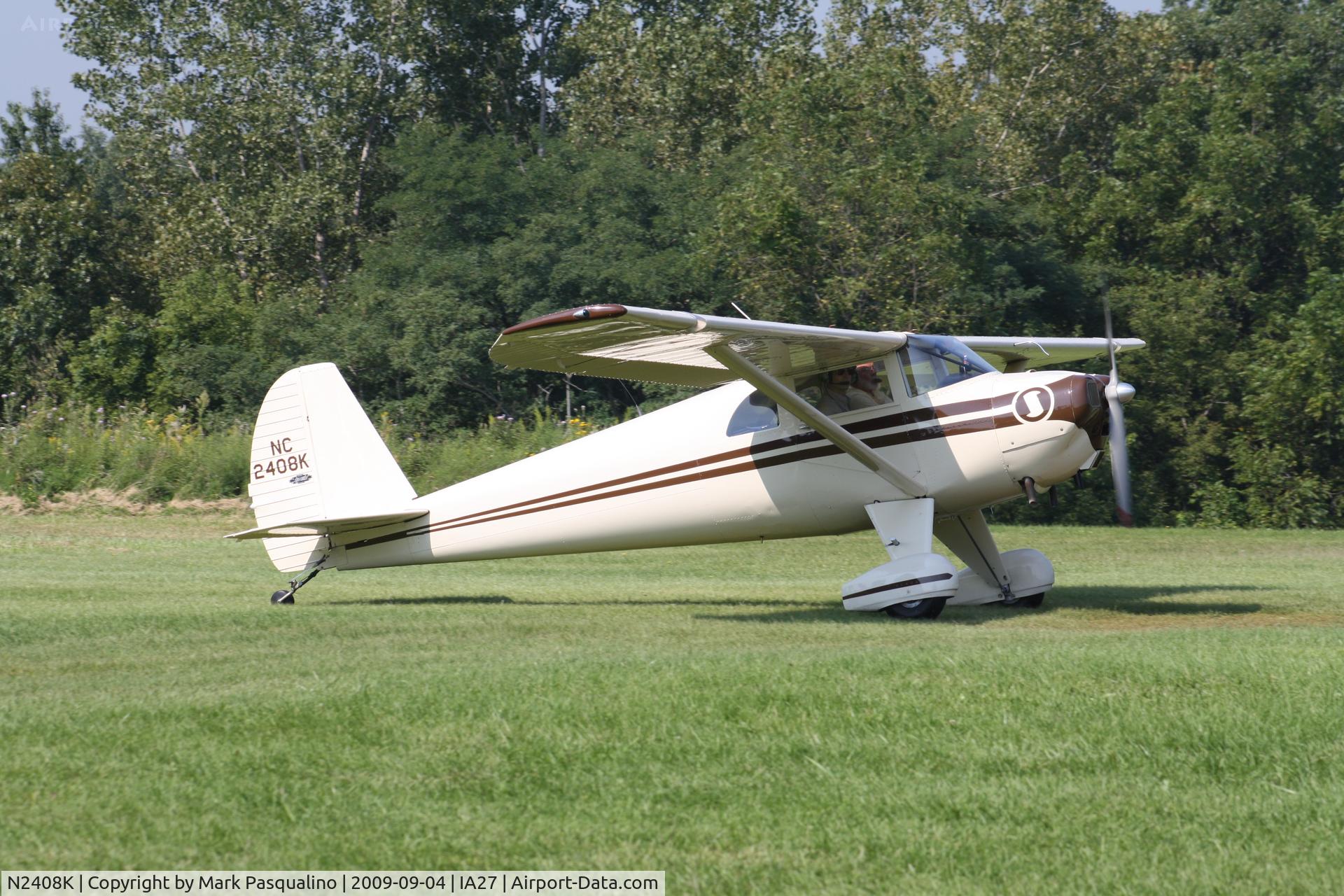 N2408K, 1947 Silvaire Luscombe 8E C/N 5135, Luscombe 8E