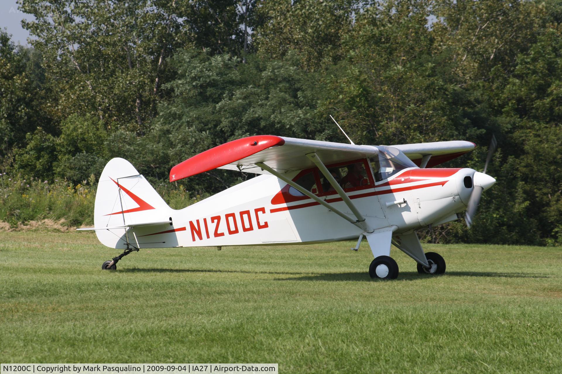 N1200C, 1953 Piper PA-22 C/N 22-1007, Piper PA-22