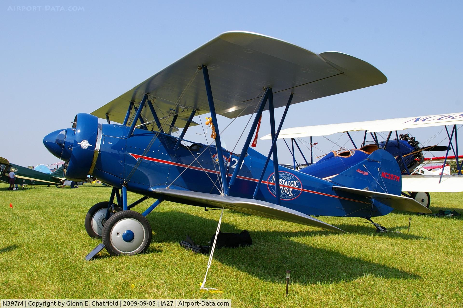 N397M, 1929 Curtiss-Wright Travel Air E-4000 C/N 1317, At the Antique Airplane Association Fly In