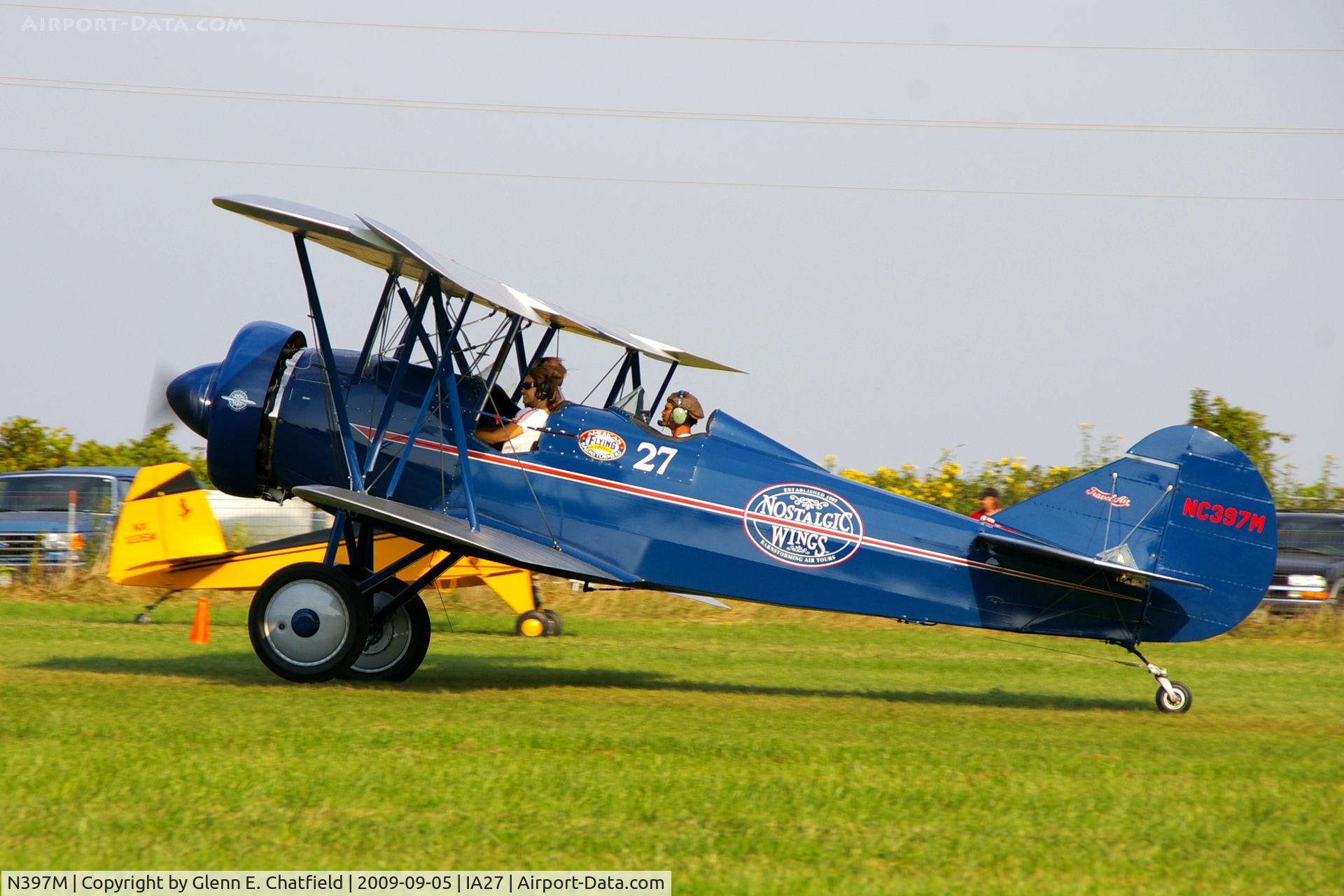 N397M, 1929 Curtiss-Wright Travel Air E-4000 C/N 1317, At the Antique Airplane Association Fly In