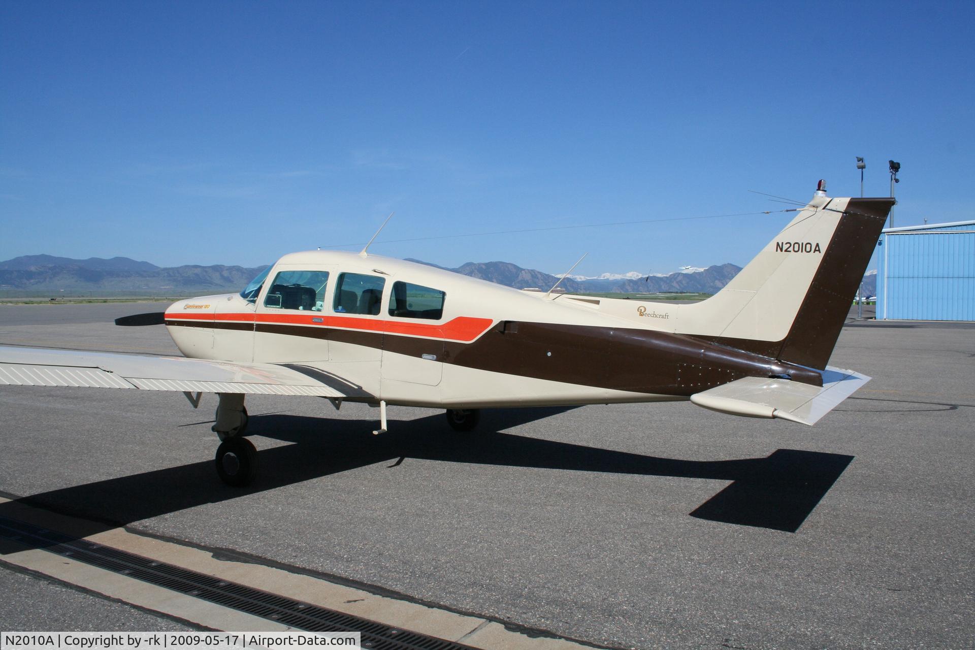 N2010A, 1978 Beech C23 Sundowner 180 C/N M-2066, N2010A basking in the Rocky Mountain sunshine