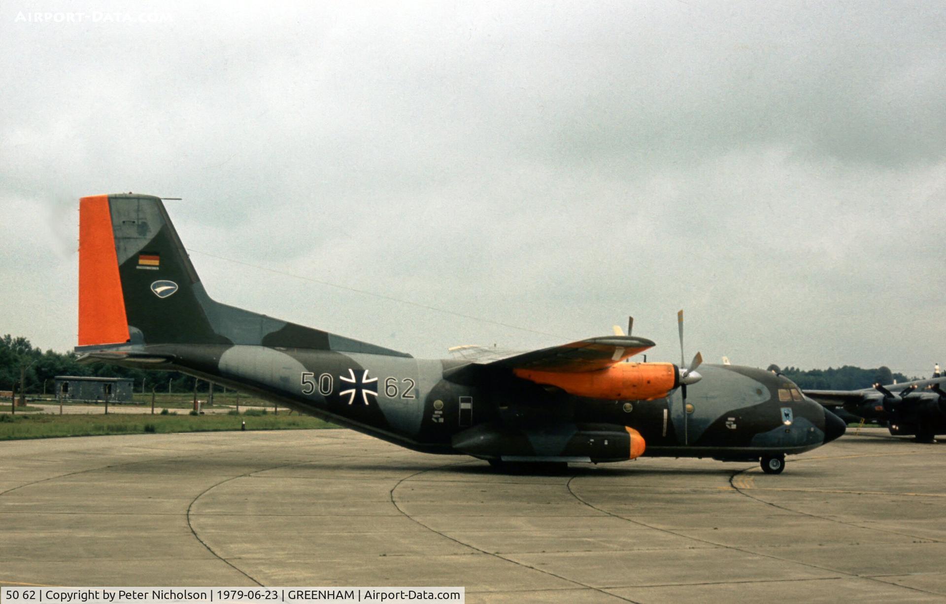 50 62, Transall C-160D C/N D84, C-160D Transall of LTG-61 at the 1979 Intnl Air Tattoo at RAF Greenham Common.