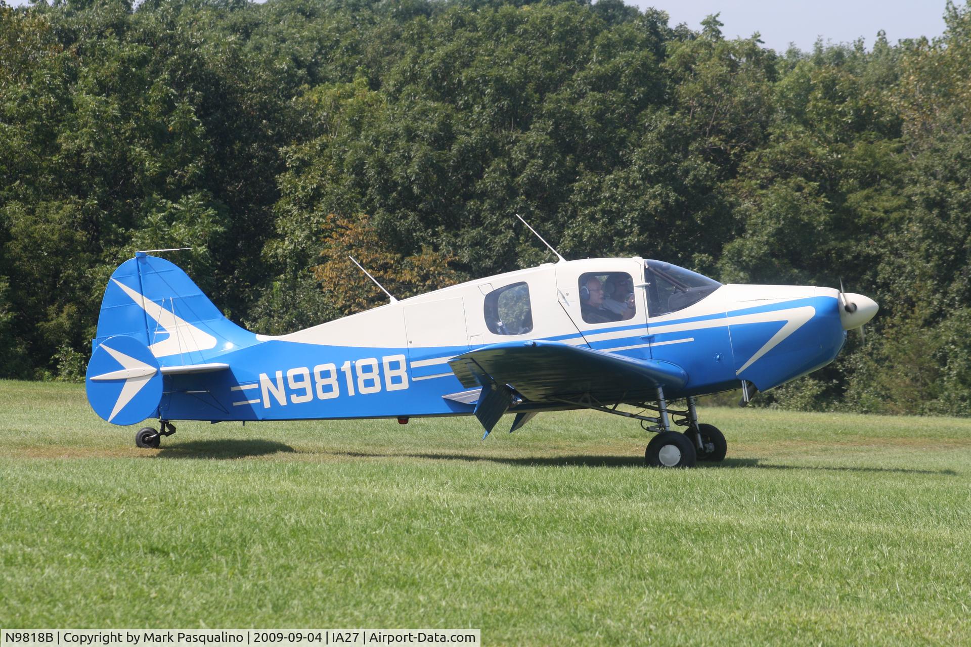 N9818B, 1958 Bellanca 14-19-2 Cruisair Senior C/N 4070, Bellanca 14-19-2