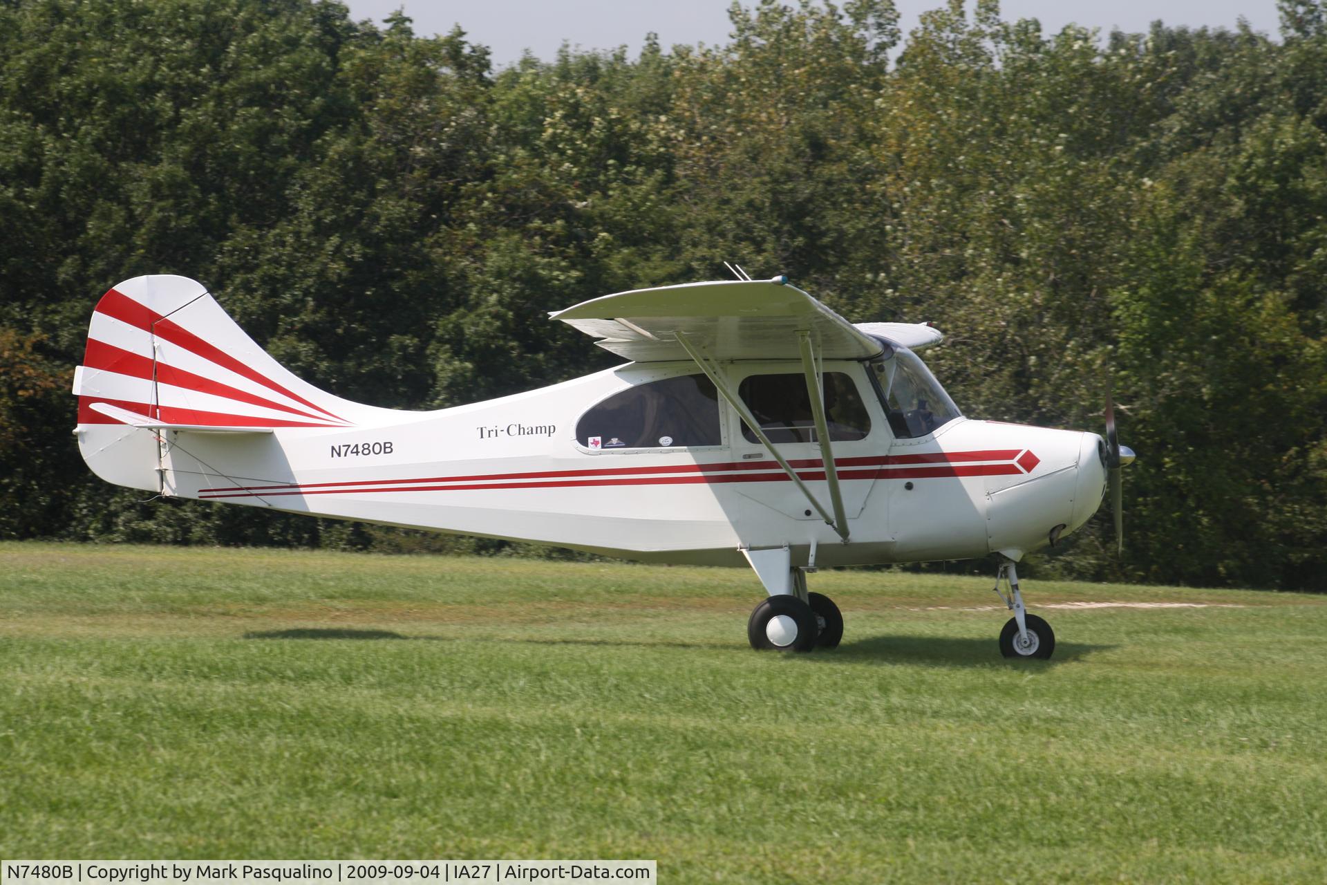 N7480B, 1957 Champion Aeronca 7FC C/N 7FC-2, Champion 7FC