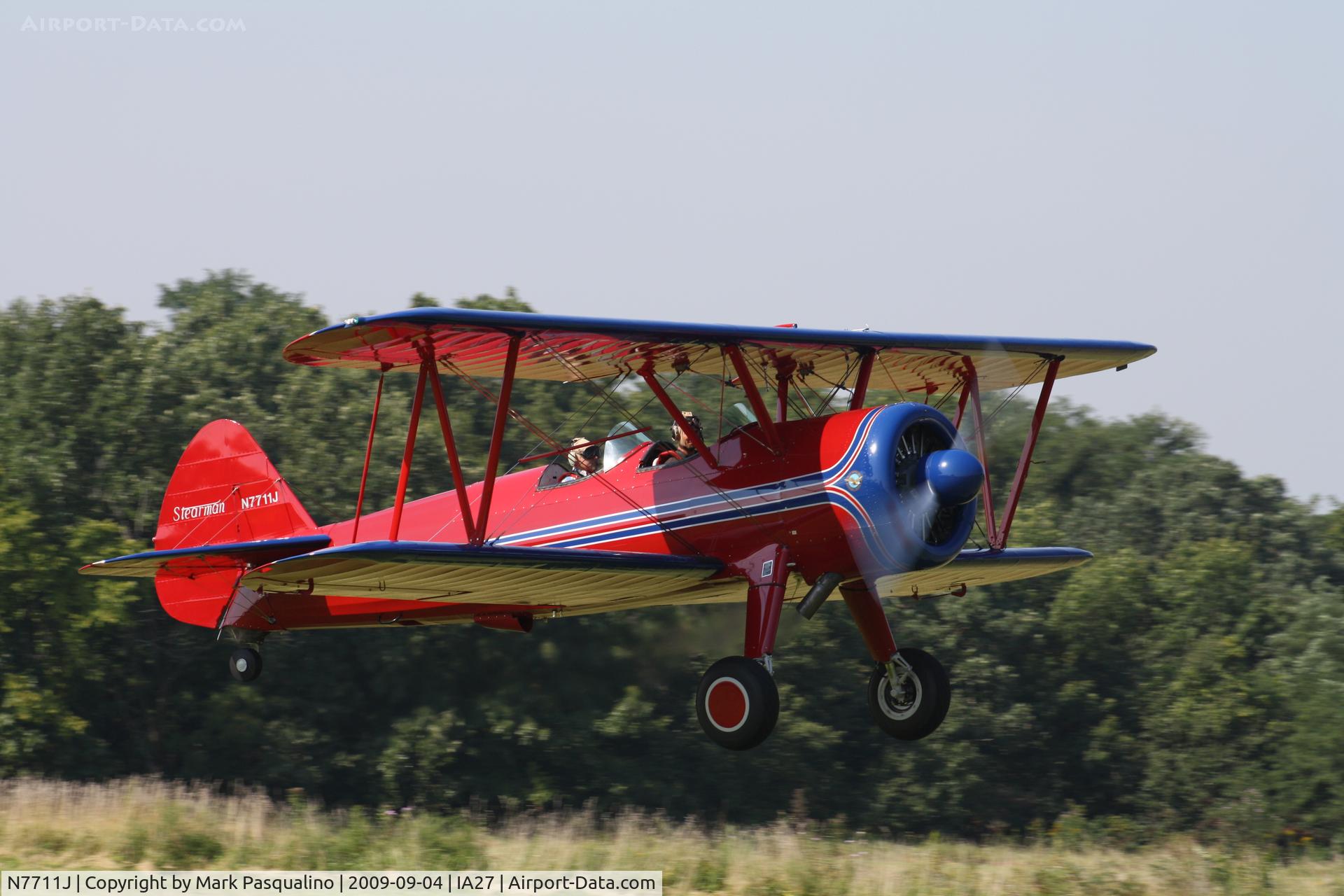 N7711J, 1942 Boeing A75N1(PT17) C/N 75-4022, Stearman