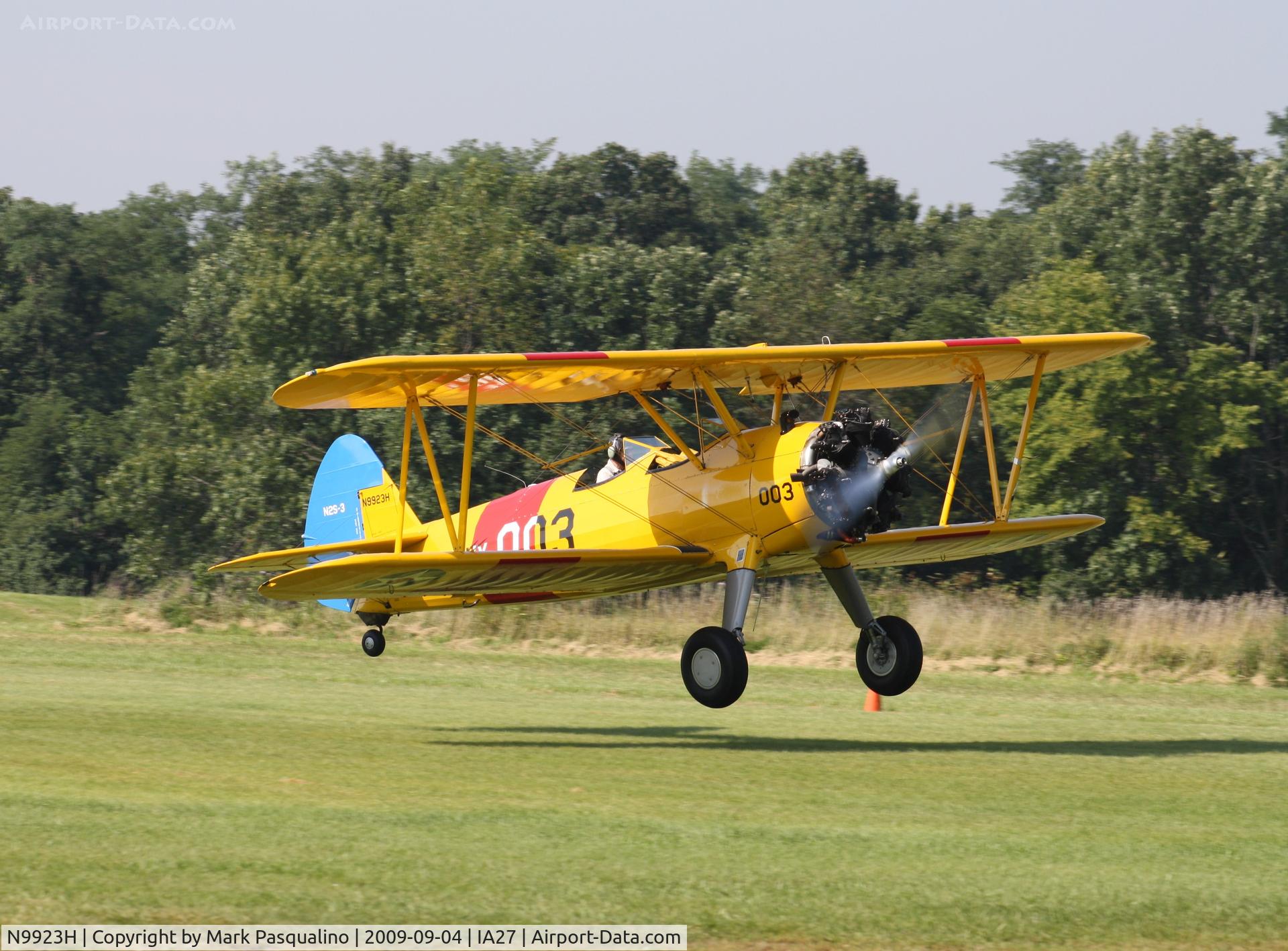N9923H, 1943 Boeing A75N1(PT17) C/N 75-7477, Stearman