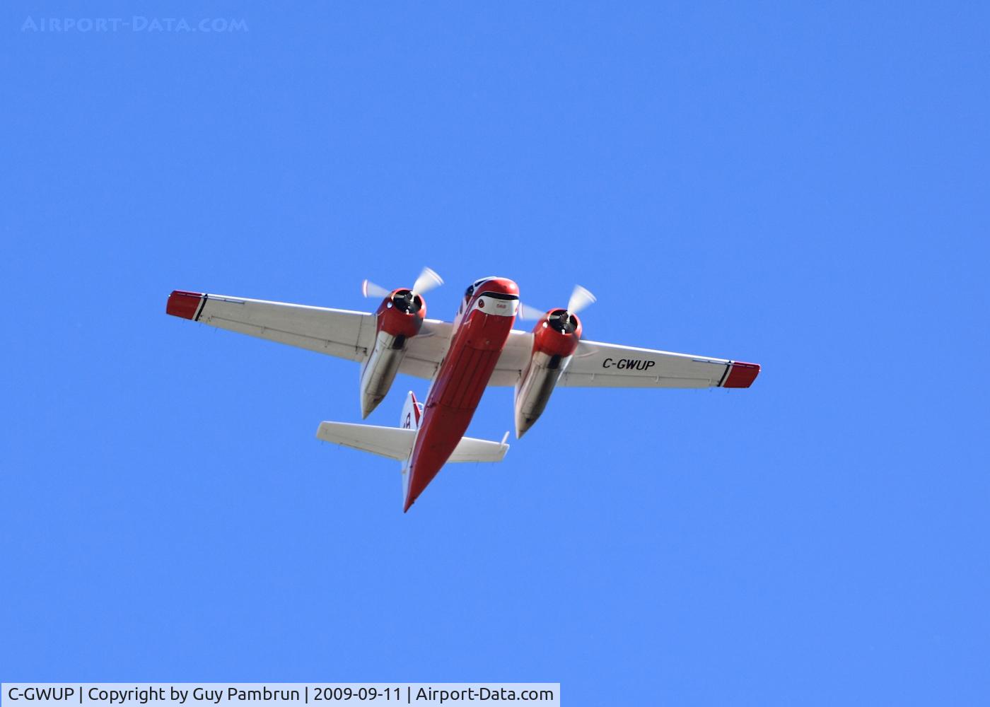 C-GWUP, 1957 Grumman (Conair) CS2F Firecat C/N 012, Flying over Abbotsford, B.C.