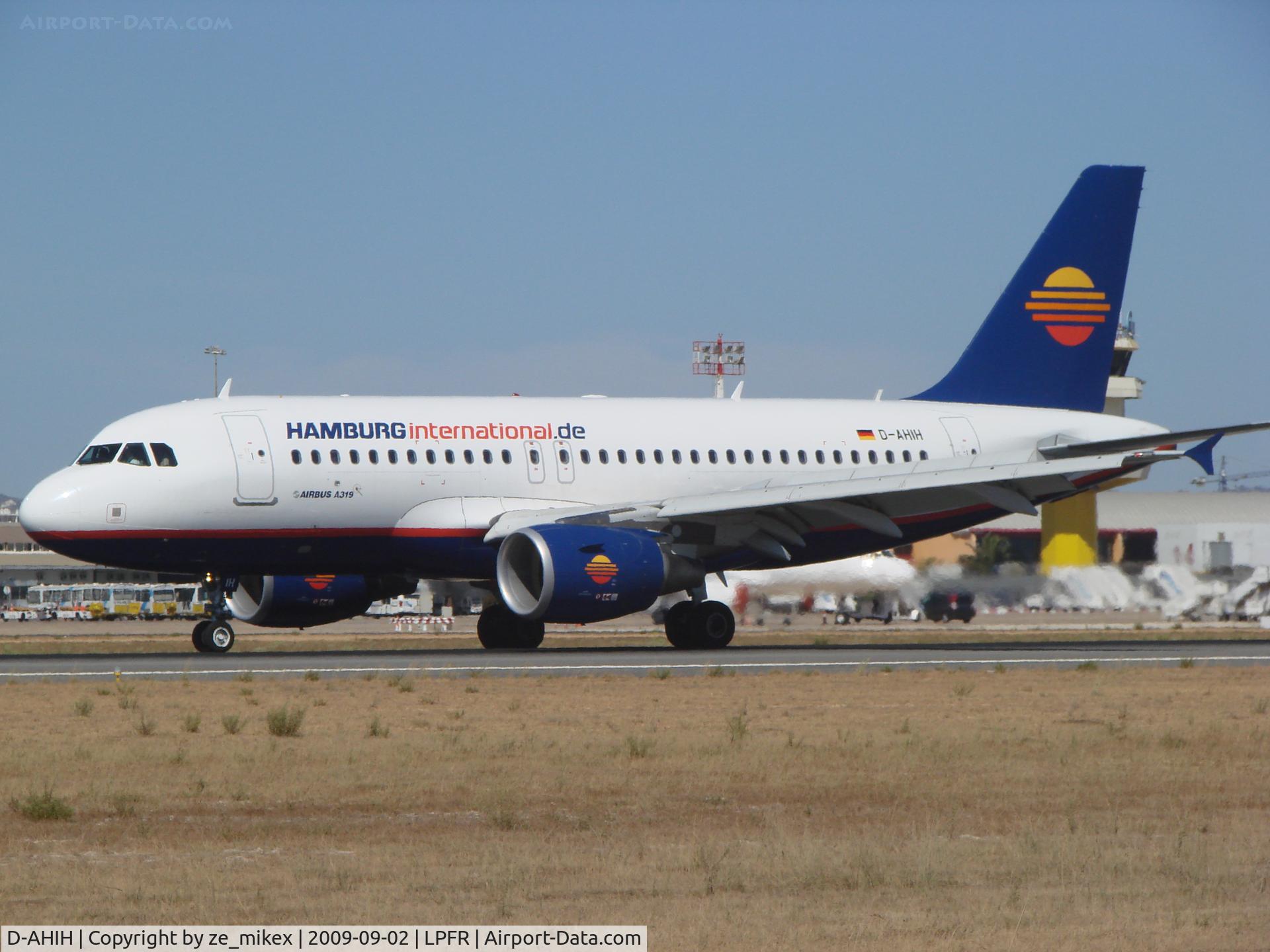D-AHIH, 2008 Airbus A319-111 C/N 3364, Hamburg international landed at FARO PORTUGAL
