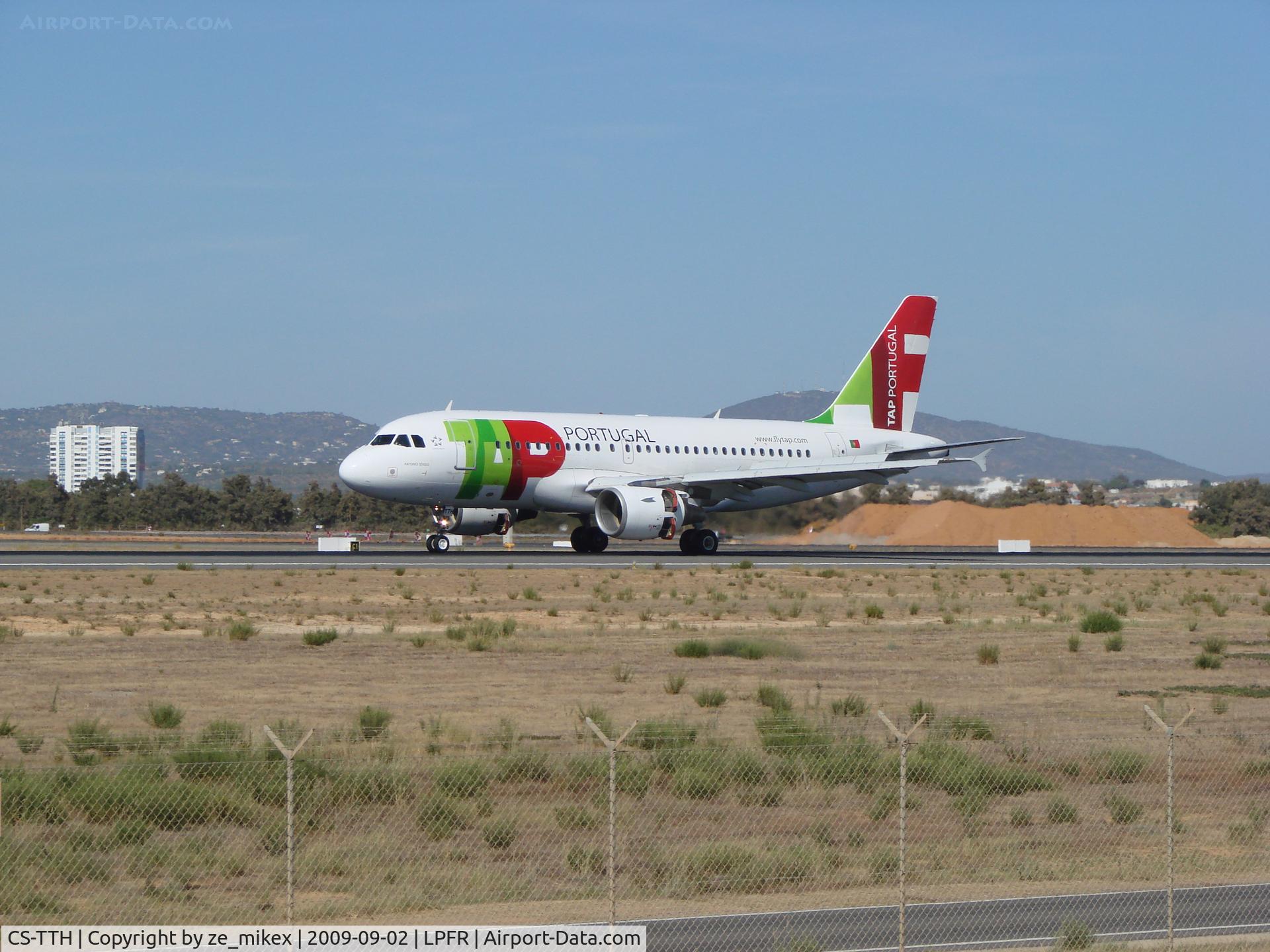 CS-TTH, 1998 Airbus A319-111 C/N 917, TAP landing at FARO