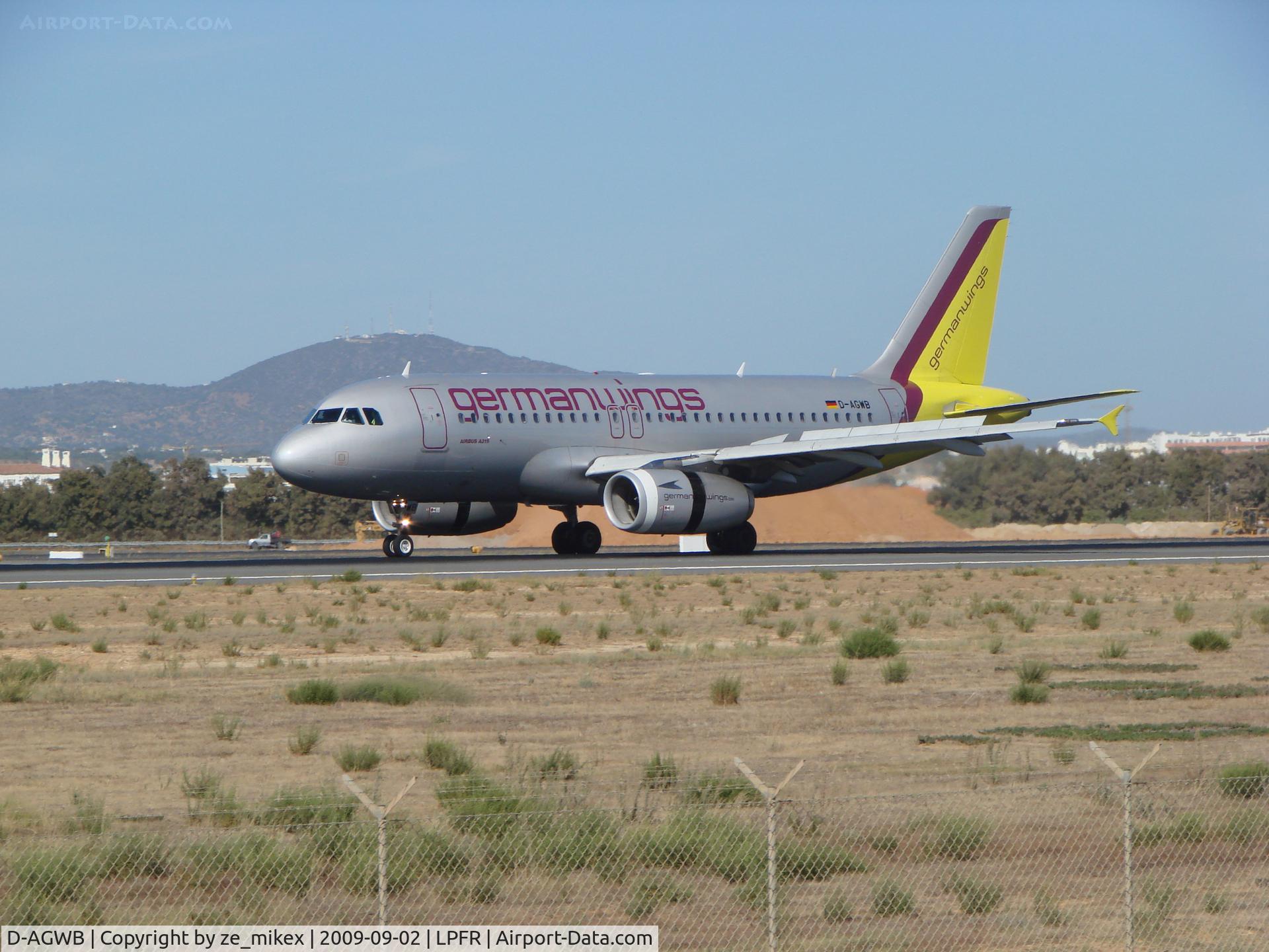 D-AGWB, 2006 Airbus A319-111 C/N 2833, German wings landing at FARO AIRPORT