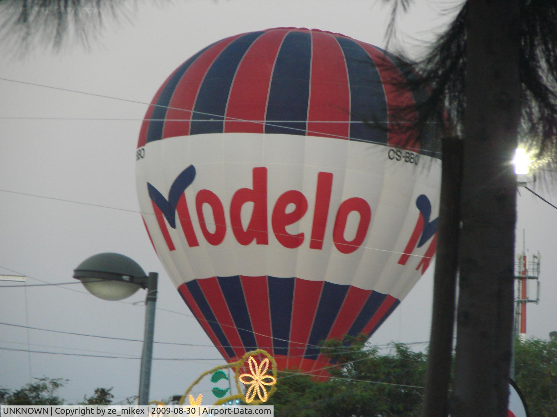 UNKNOWN, Balloons Various C/N Unknown, A MODELO ballon at a party