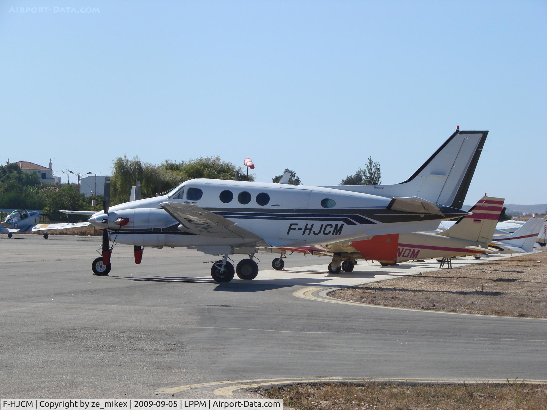F-HJCM, 1984 Beech C90A King Air C/N LJ-1098, Parked at portimao