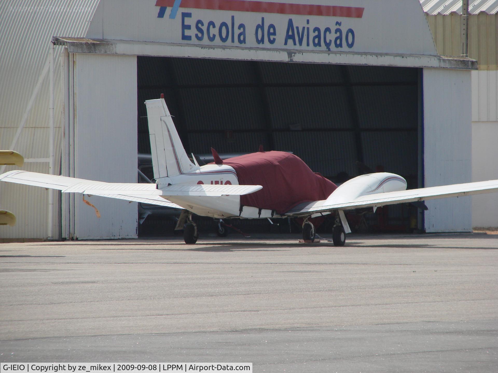 G-IEIO, 1976 Piper PA-34-200T Seneca II C/N 34-7670274, Parked at Portimao
