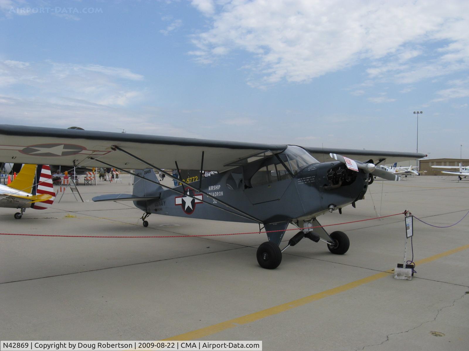 N42869, 1945 Piper J3C-65 Cub Cub C/N 15196, 1945 Piper J3C-65 CUB as Navy NE-1, Continental A&C65 65 Hp