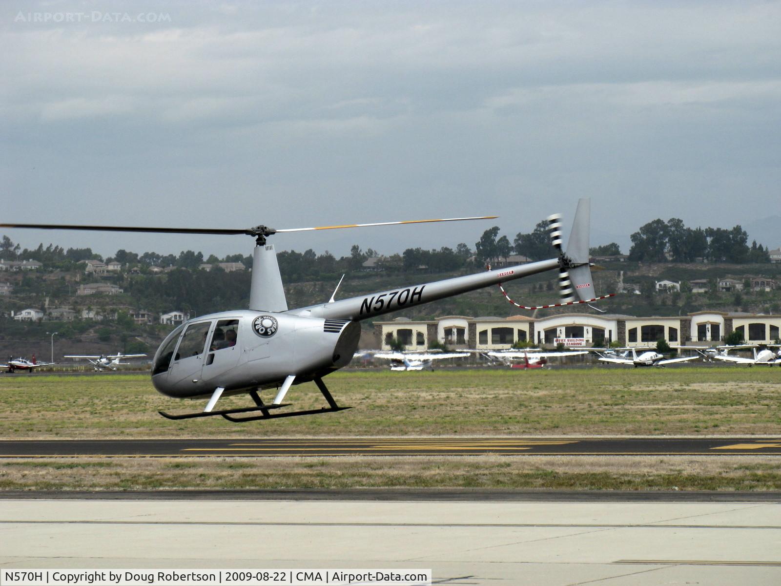 N570H, Robinson R44 C/N 2016, 2009 Robinson R44 RAVEN II, Lycoming IO-540-F1B5 derated to 245 Hp for 5 minutes, 205 Hp continuous, liftoff
