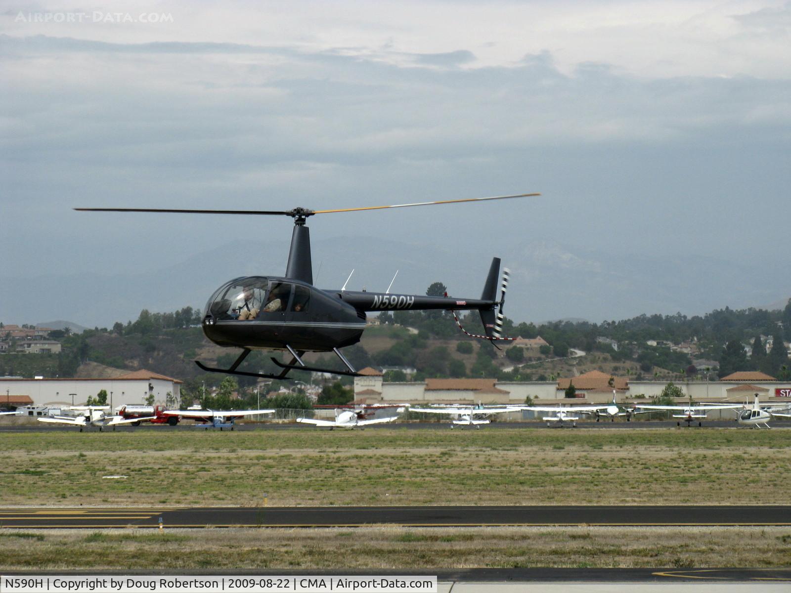 N590H, 2008 Robinson R44 Raven II C/N 12474, 2008 Robinson R44 RAVEN II, Lycoming IO-540-AE1A5 245 Hp for 5 minutes derated to 205 Hp continuous. Hover