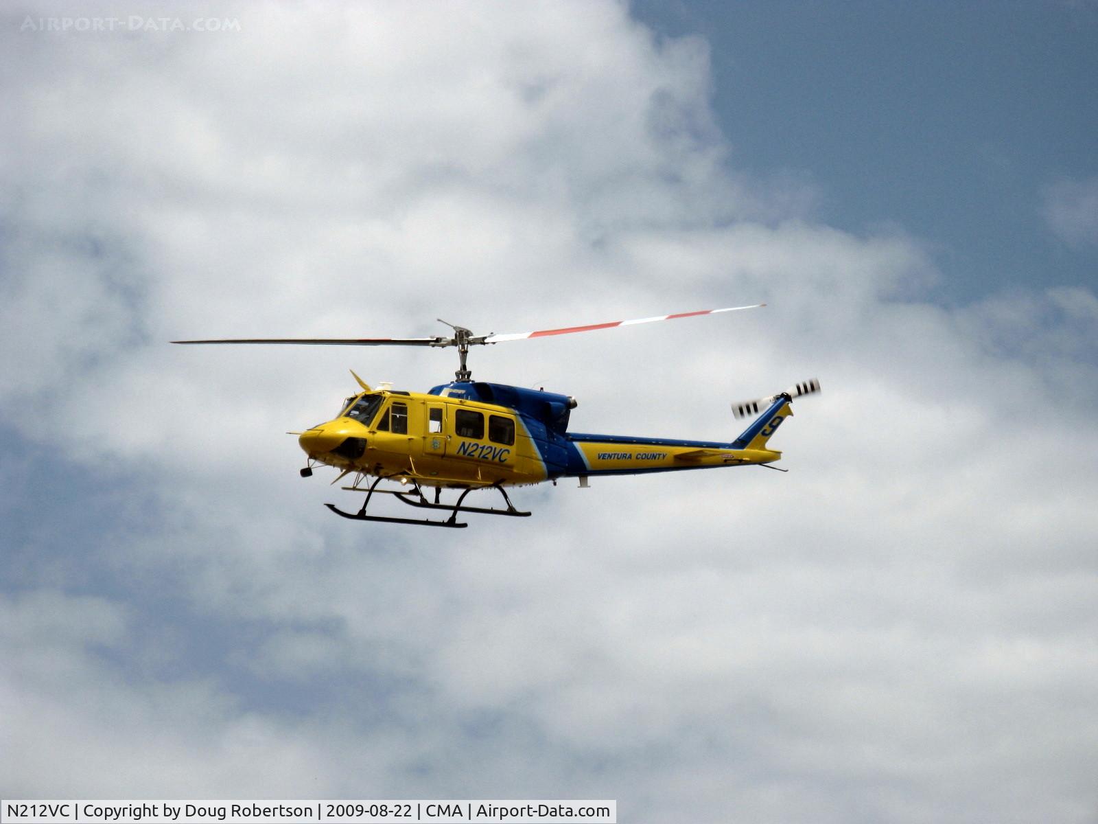 N212VC, 1975 Bell 212 C/N 30693, 1975 Bell 212 TWIN TWO-TWELVE, P&W (Canada) PT6T-3 Twin-Pac coupled free-turbine turboshaft 1,800 shp, Ventura County Sheriff's Department #9