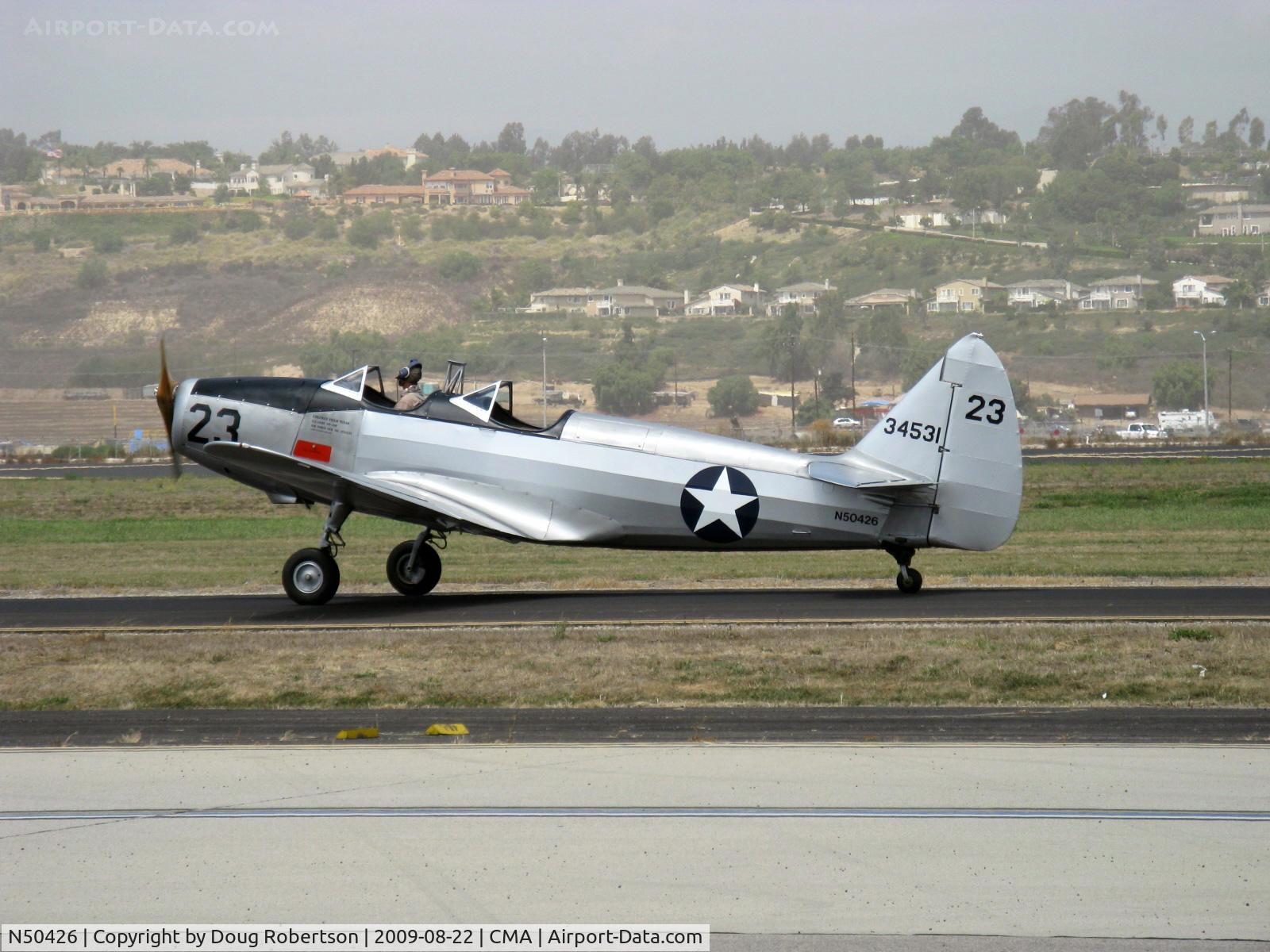 N50426, 1943 Fairchild M-62A-3 Cornell II C/N T43-5197, 1943 Fairchild M-62A CORNELL, Fairchild Ranger 6-440C-5 200 Hp, taxi