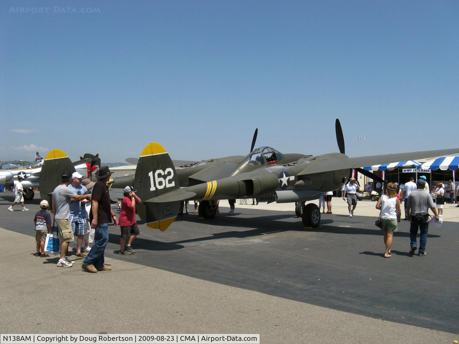 N138AM, 1943 Lockheed P-38J Lightning C/N 44-23314, 1943 Lockheed P-38J LIGHTNING '23 Skidoo' of Planes of Fame, two Allison V1710-89/91 1,425 Hp each