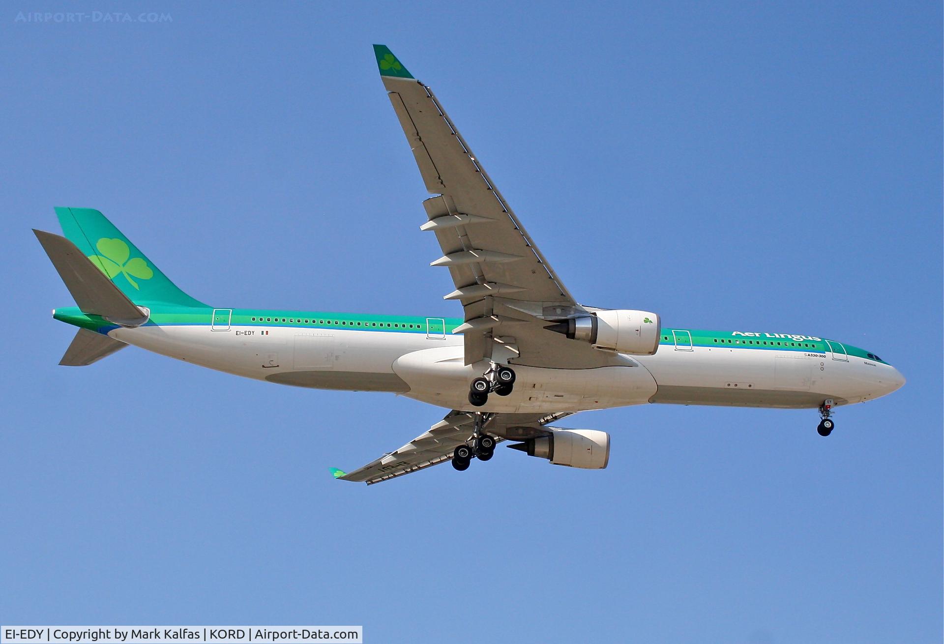EI-EDY, 2009 Airbus A330-302 C/N 1025, Aer Lingus EI-EDY A330-302, EI-EDY short final RWY 10 KORD