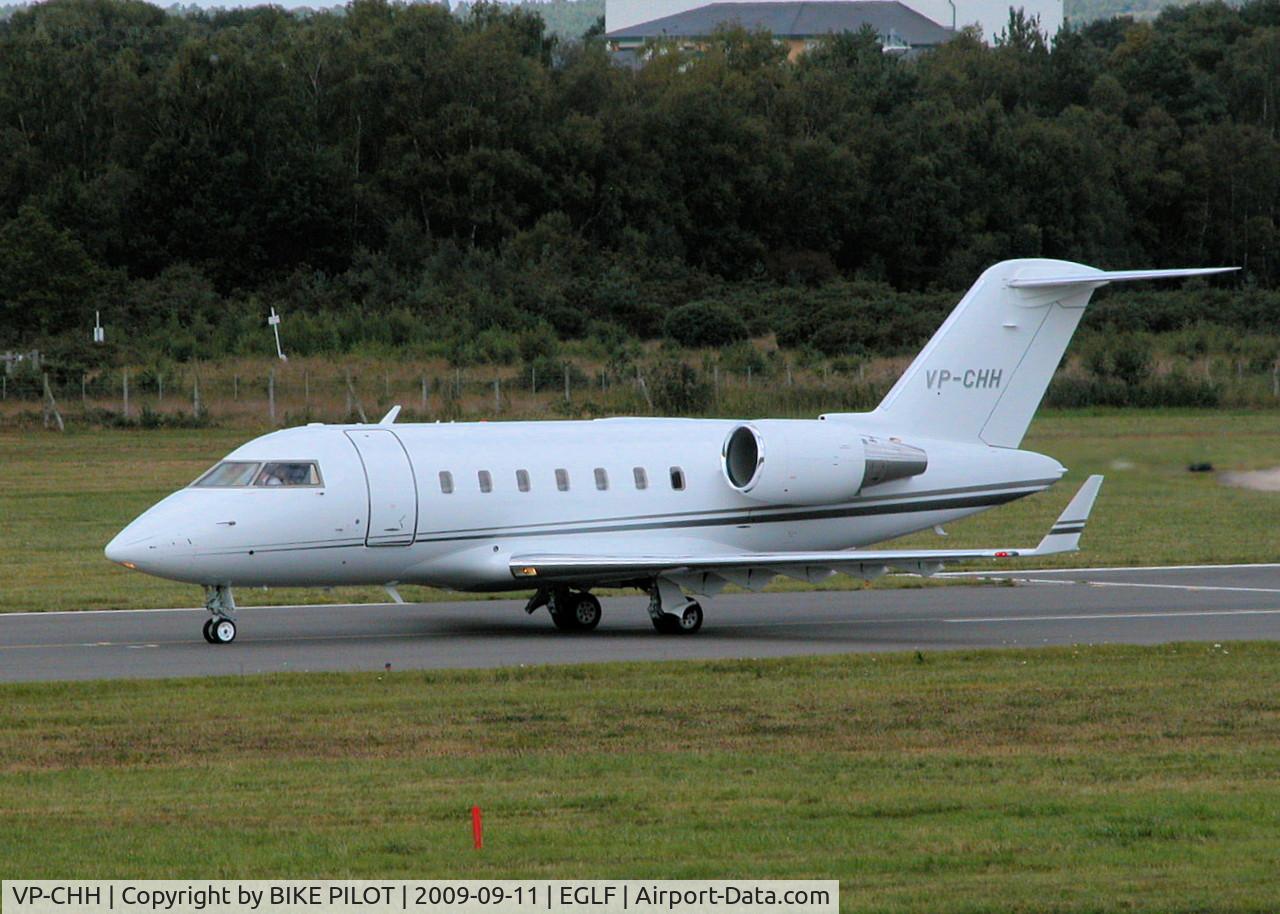 VP-CHH, 2007 Bombardier Challenger 605 (CL-600-2B16) C/N 5716, BACK TRACKING RWY 26 PRIOR TO DEPARTURE