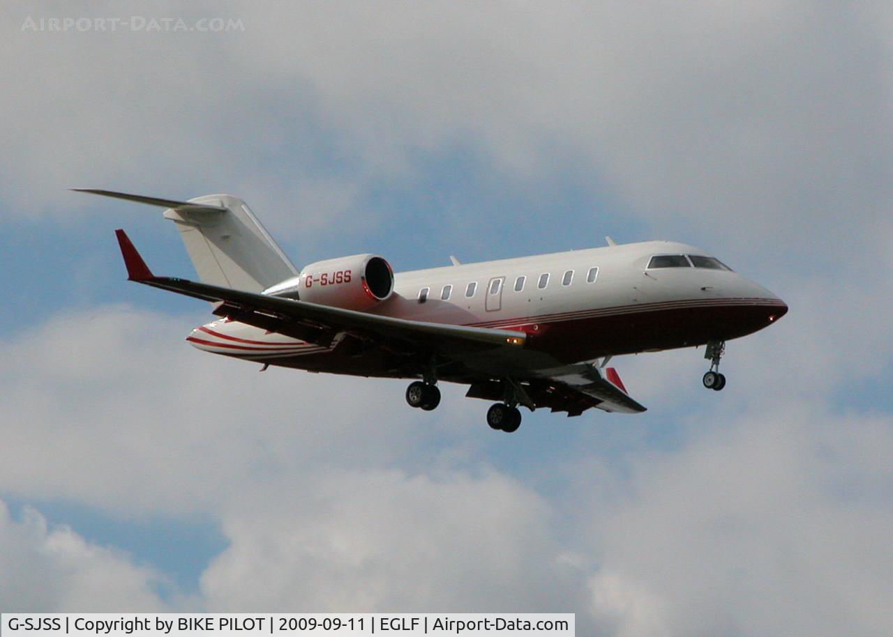 G-SJSS, 2008 Bombardier Challenger 605 (CL-600-2B16) C/N 5760, FINALS FOR 26. TAG AVIATION. PREV. REG. C-FTRQ