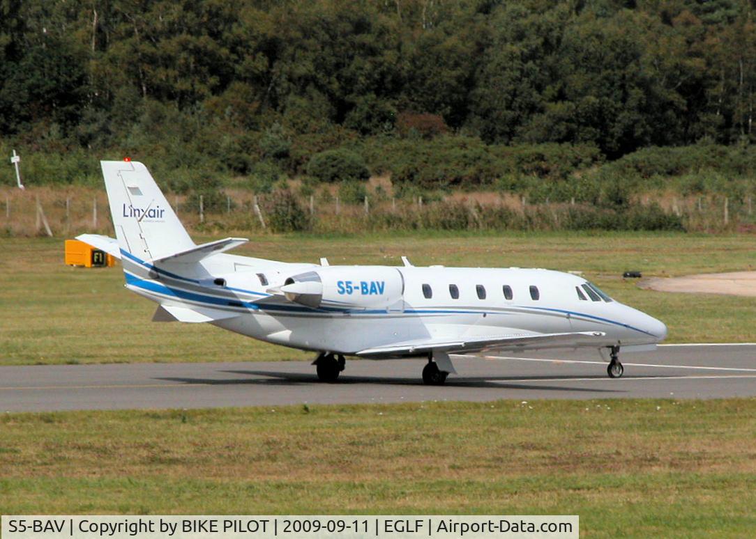 S5-BAV, 2006 Cessna 560XL Citation C/N 560-5660, ROLLING RWY 26