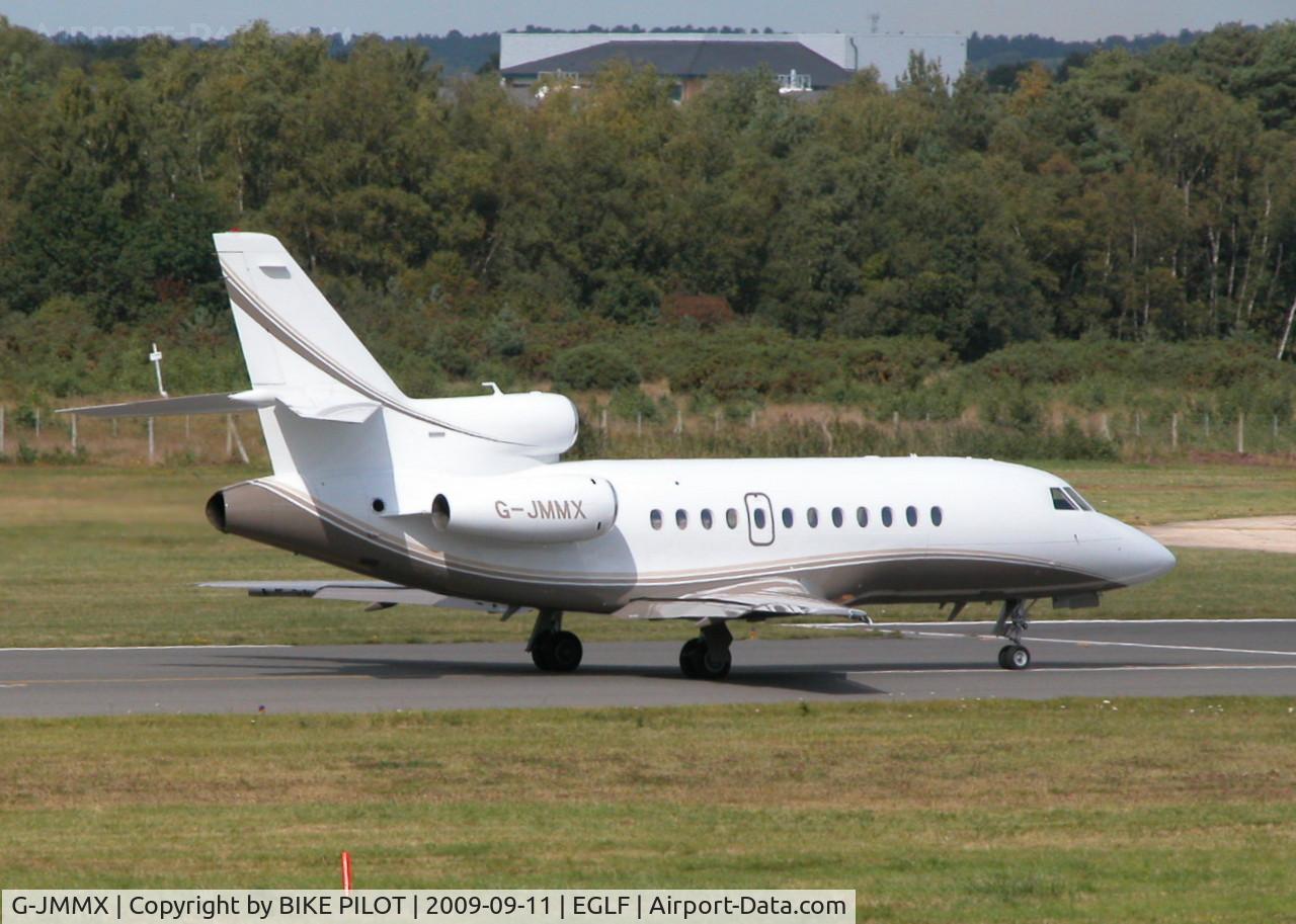 G-JMMX, 2007 Dassault Falcon 900EX C/N 184, LINED UP RWY 26. J-MAX AIR SERVICES