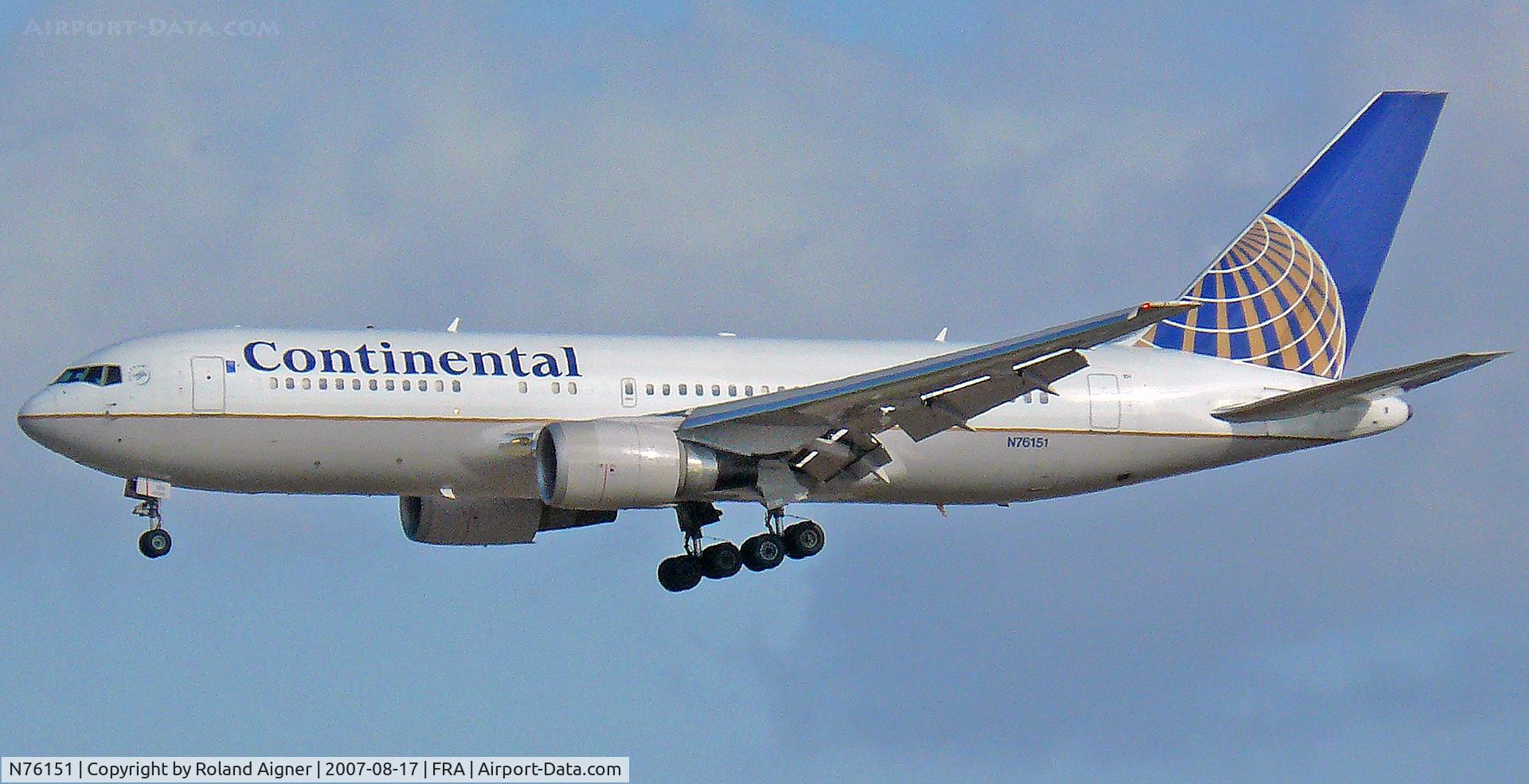 N76151, 2000 Boeing 767-224/ER C/N 30430, .