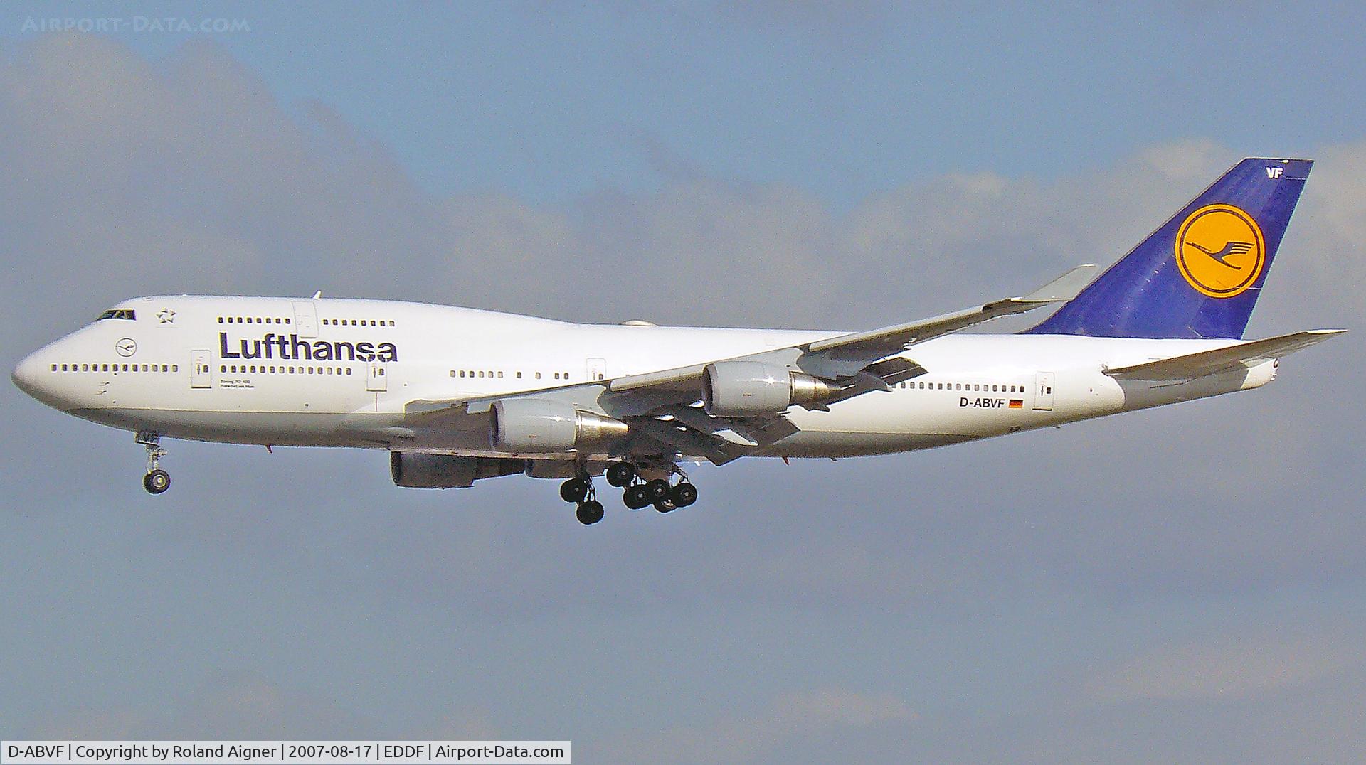 D-ABVF, 1990 Boeing 747-430 C/N 24761, .