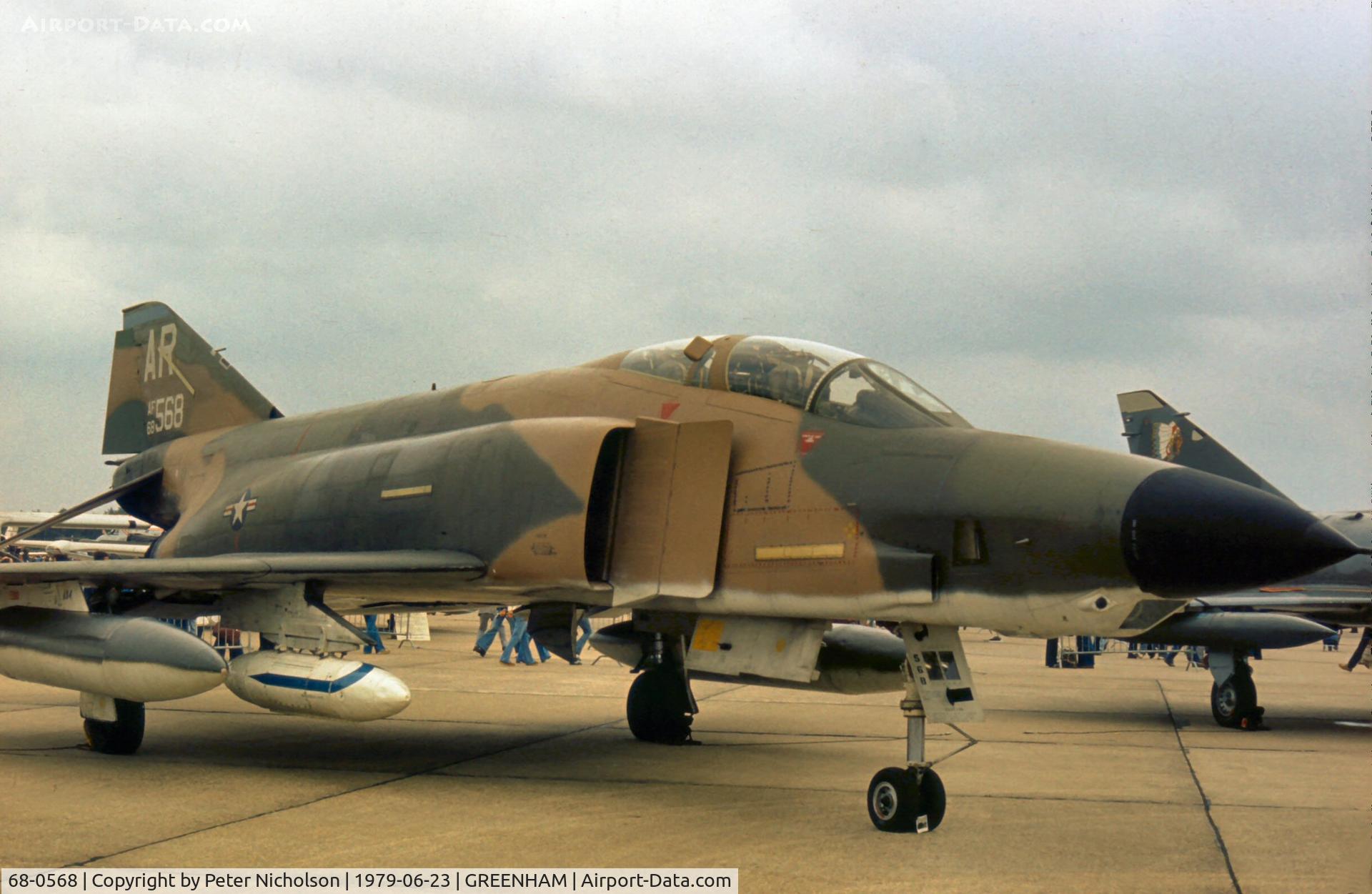 68-0568, 1968 McDonnell Douglas RF-4C Phantom II C/N 3474, RF-4C Phantom of 10th Tactical Reconnaissance Wing at the 1979 Intnl Air Tattoo at RAF Greenham Common.