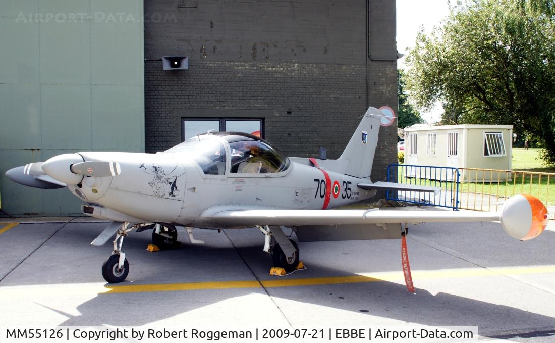 MM55126, SIAI-Marchetti SF-260EA C/N 6993/2088/EA029, Open door Beauvechain Air Base.AMI