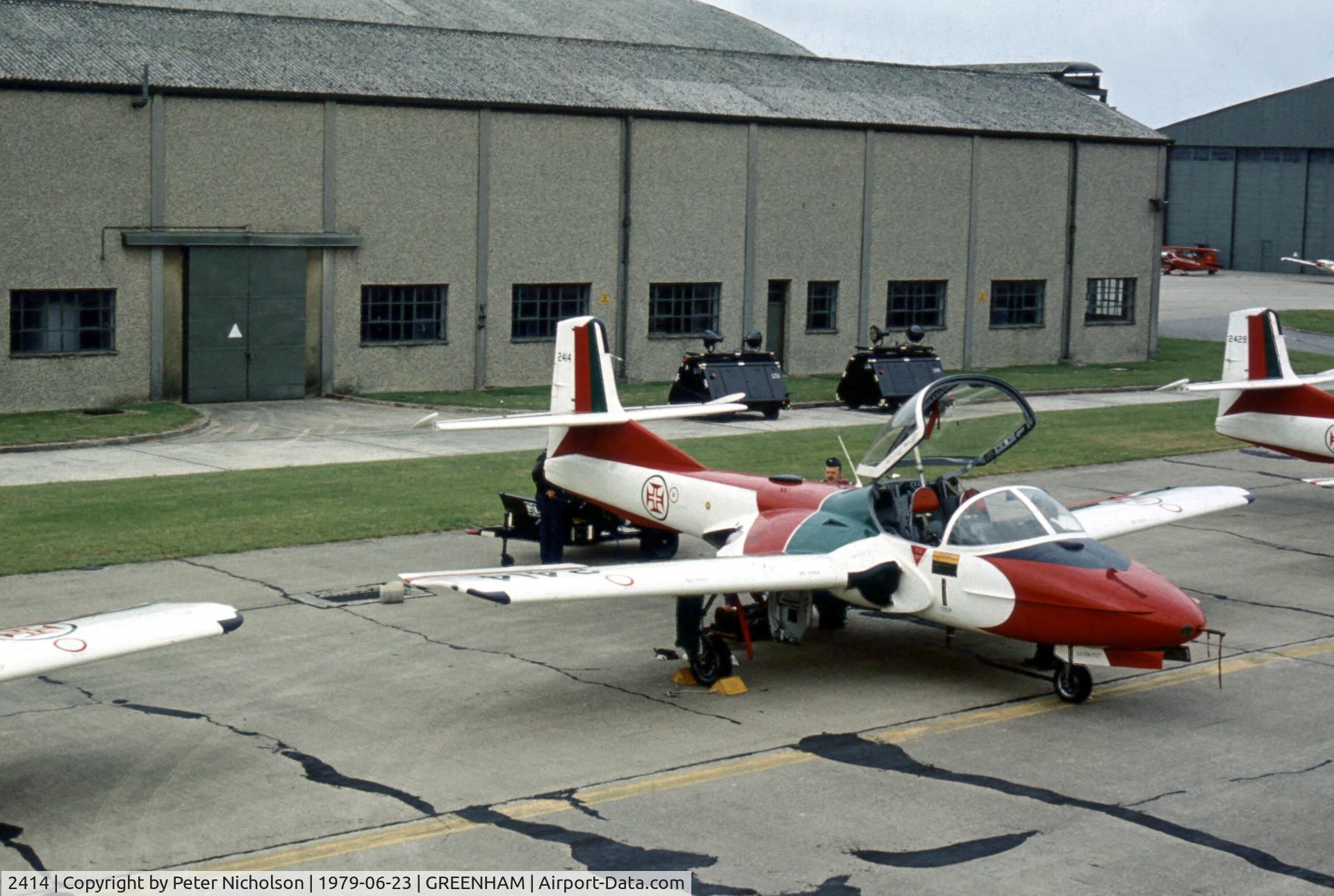 2414, 1962 Cessna T-37C Tweety Bird C/N 40739, Cessna T-37C of Portugal's Asas de Portugal aerial display team at the 1979 Intnl Air Tattoo at RAF Greenham Common.