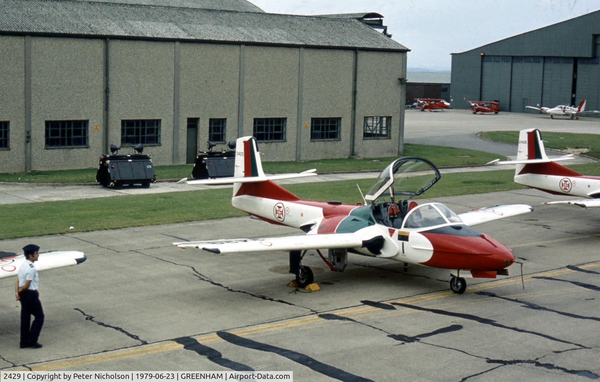 2429, 1962 Cessna T-37C Tweety Bird C/N 40783, Another team member of the Asas de Portugal demonstration team at the 1979 Intnl Air Tattoo at RAF Greenham Common.