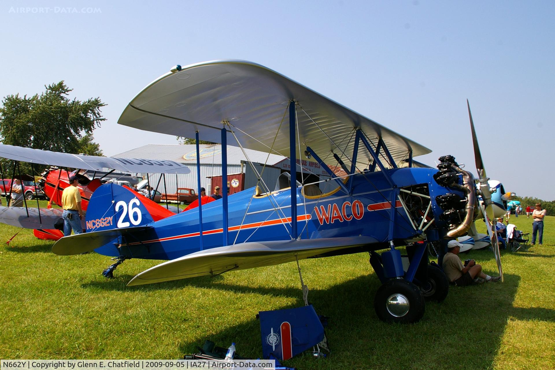 N662Y, Waco ASO C/N 3228, At the Antique Airplane Association Fly In