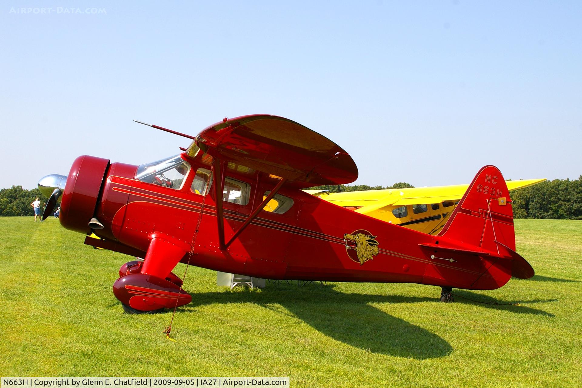 N663H, Howard Aircraft DGA-15P C/N 1766, At the Antique Airplane Association Fly In.  GH-2 32801