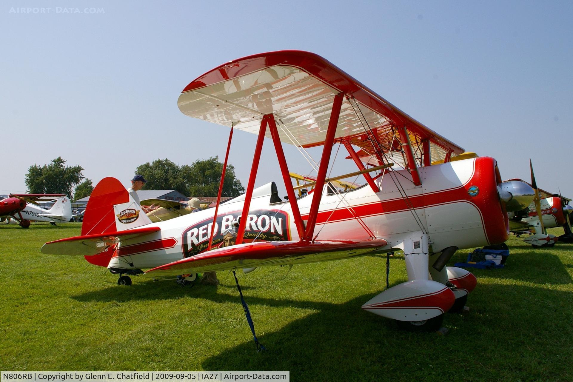 N806RB, 1942 Boeing A75 C/N 75-4000, At the Antique Airplane Association Fly In, PT-27 42-15811