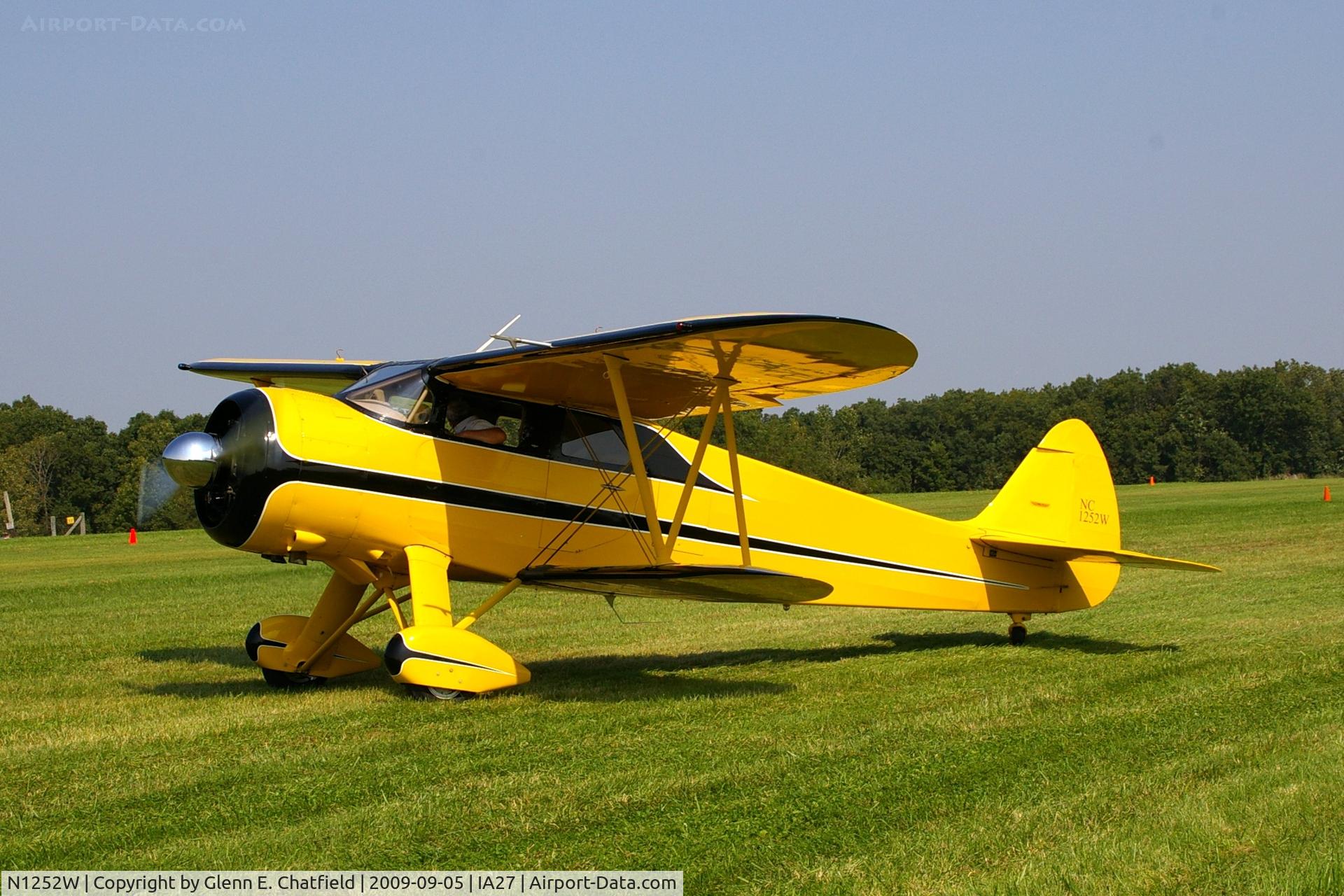 N1252W, 1941 Waco SRE C/N 5153, At the Antique Airplane Association Fly In.  Was UC-72C 42-68341